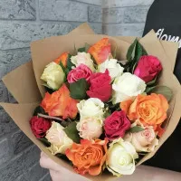 Букет микс из 19  роз