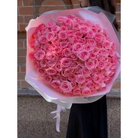 Bouquet of 101 pink roses